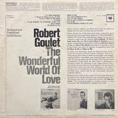 Robert Goulet The Wonderful World Of Love LP Plak