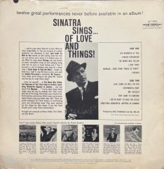 Frank Sinatra Sinatra Sings LP Plak
