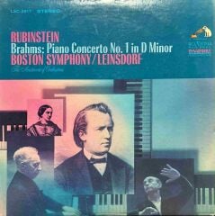 Rubinstein Brahms Piano Concerto No. 1 Classic LP Plak