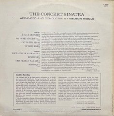 Frank Sinatra The Concert Sinatra LP Plak