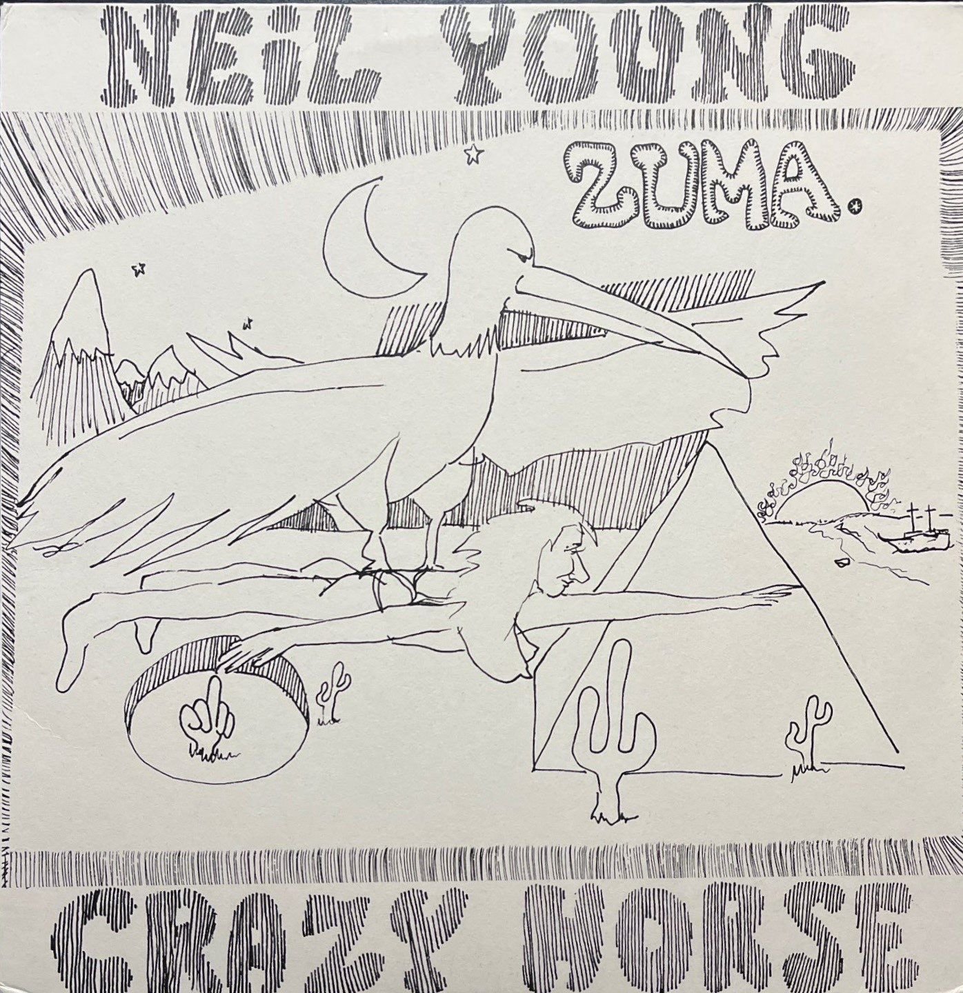 Neil Young Zuma Crazy Horse LP Plak