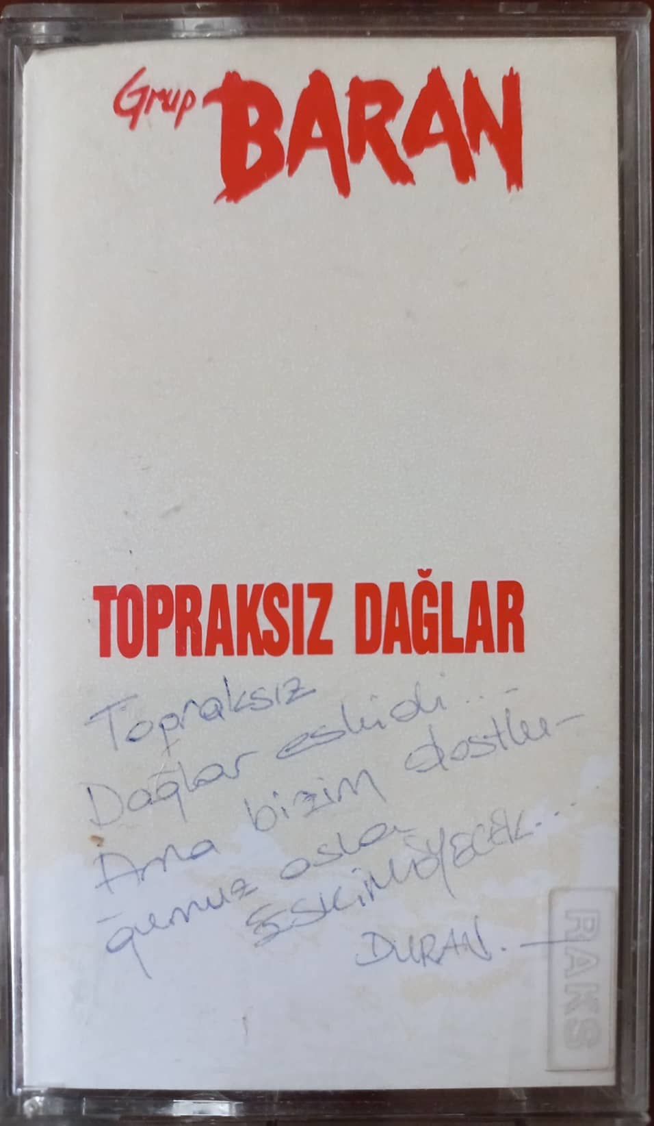 Grup Baran Topraksız Dağlar Kaset