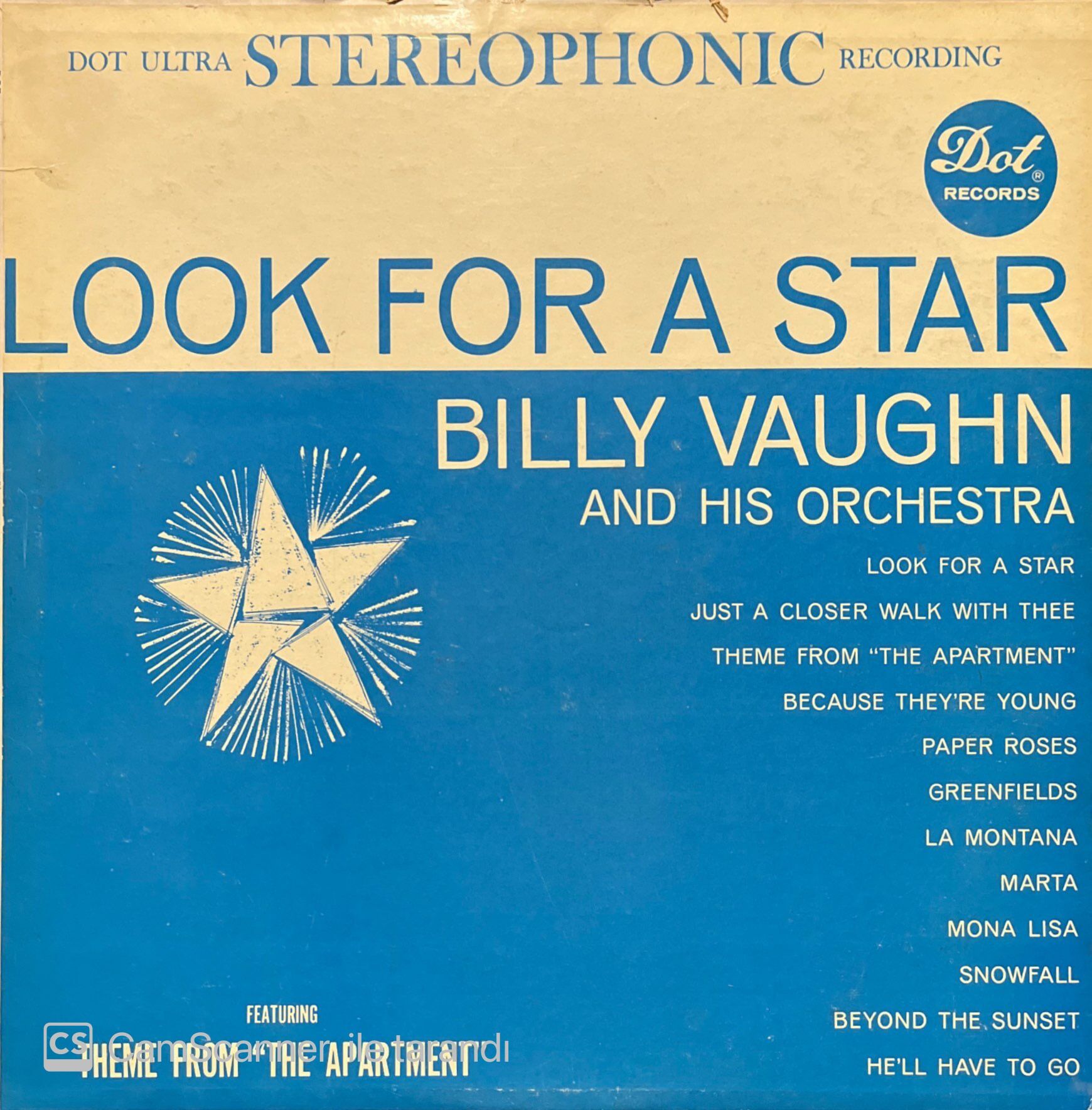 Billy Vaughn Look For A Star LP Plak