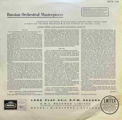Rismky Korsakov Russian Orchestral Masterpieces Classic LP Plak