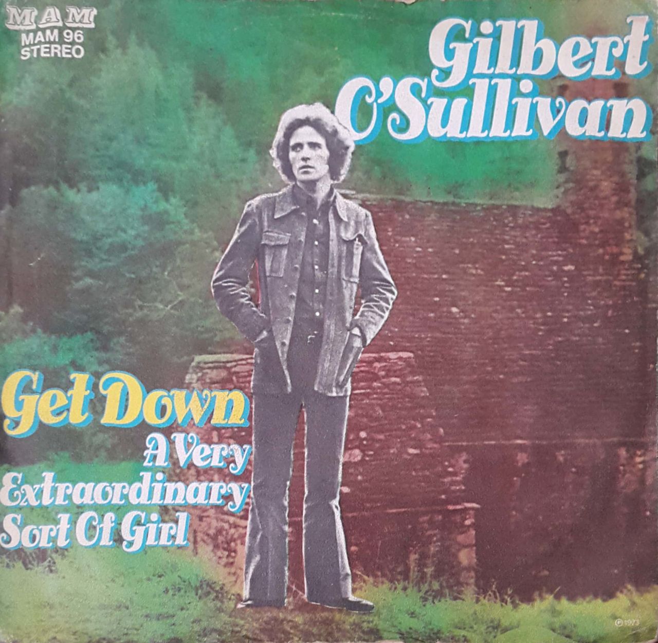 GilbertO'Sullivan Get Down 45lik Plak