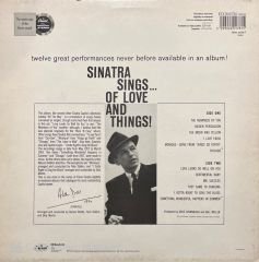 Frank Sinatra Sinatras Sings Of Love And Things LP Plak