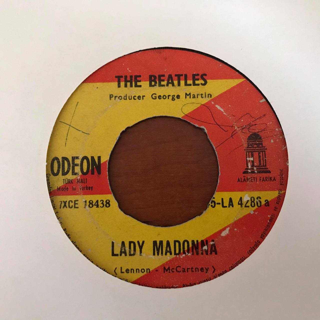 The Beatles Lady Madonna 45lik Plak
