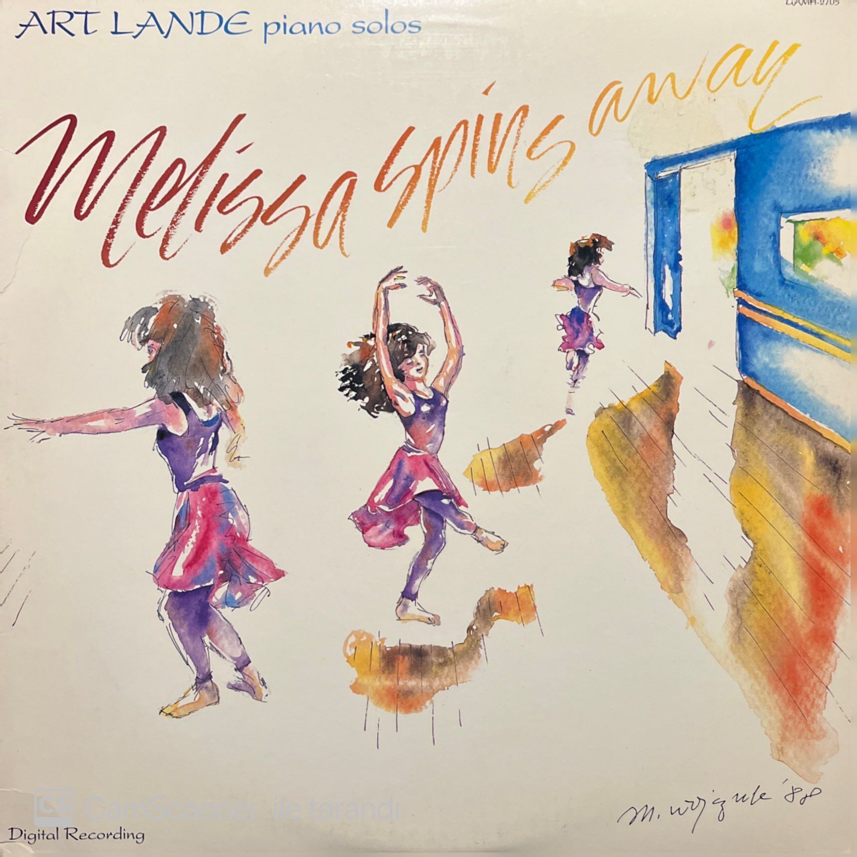 Art Lande Melissa Spins Away LP Plak