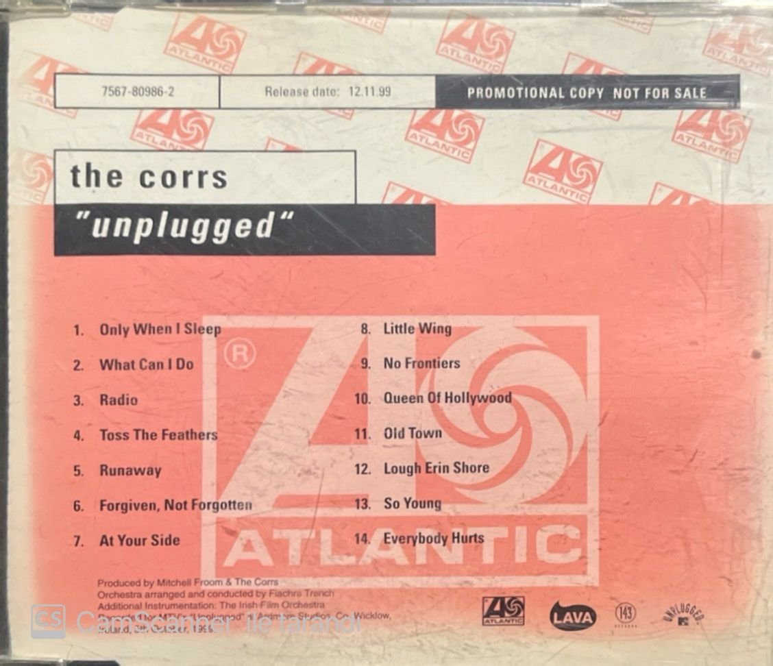The Corrs Unplugged Promo CD