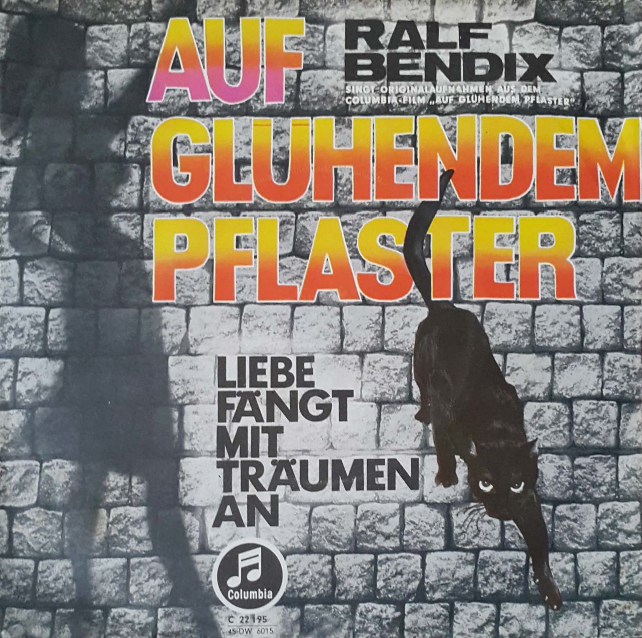 Ralf Bendix Auf Glühendem Pflaster 45lik Plak