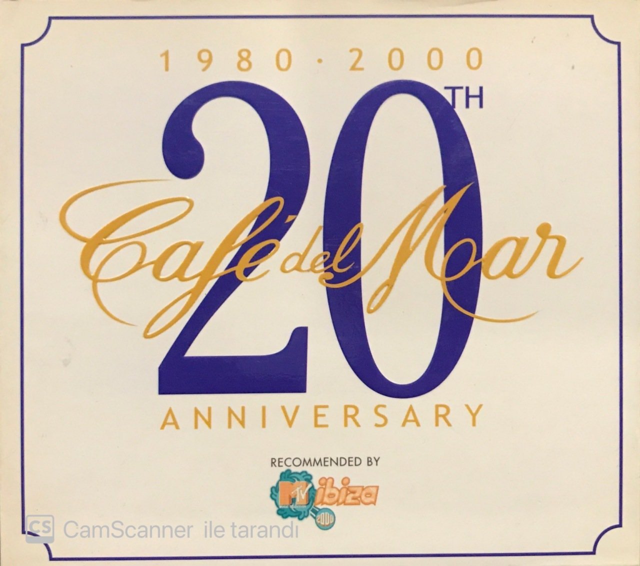 Cafe Del Moar 1980 - 2000 20 TH Anniversary 2 CD