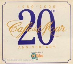 Cafe Del Moar 1980 - 2000 20 TH Anniversary 2 CD