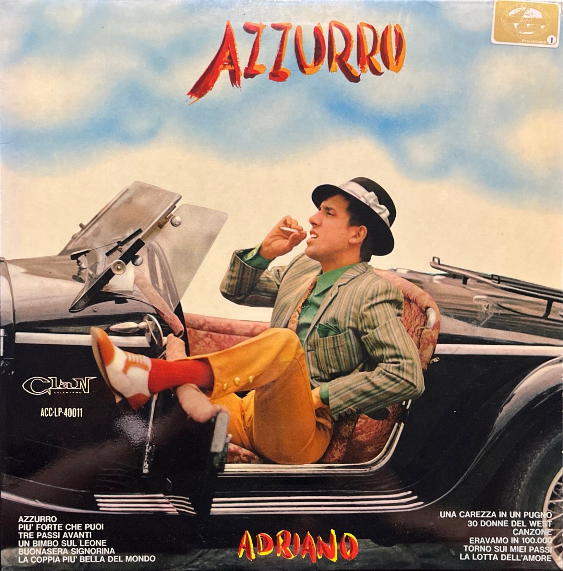 Adriano Celentano Azzurro LP Plak