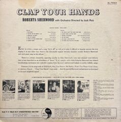 Roberta Sherwood Clap Your Hands LP Plak