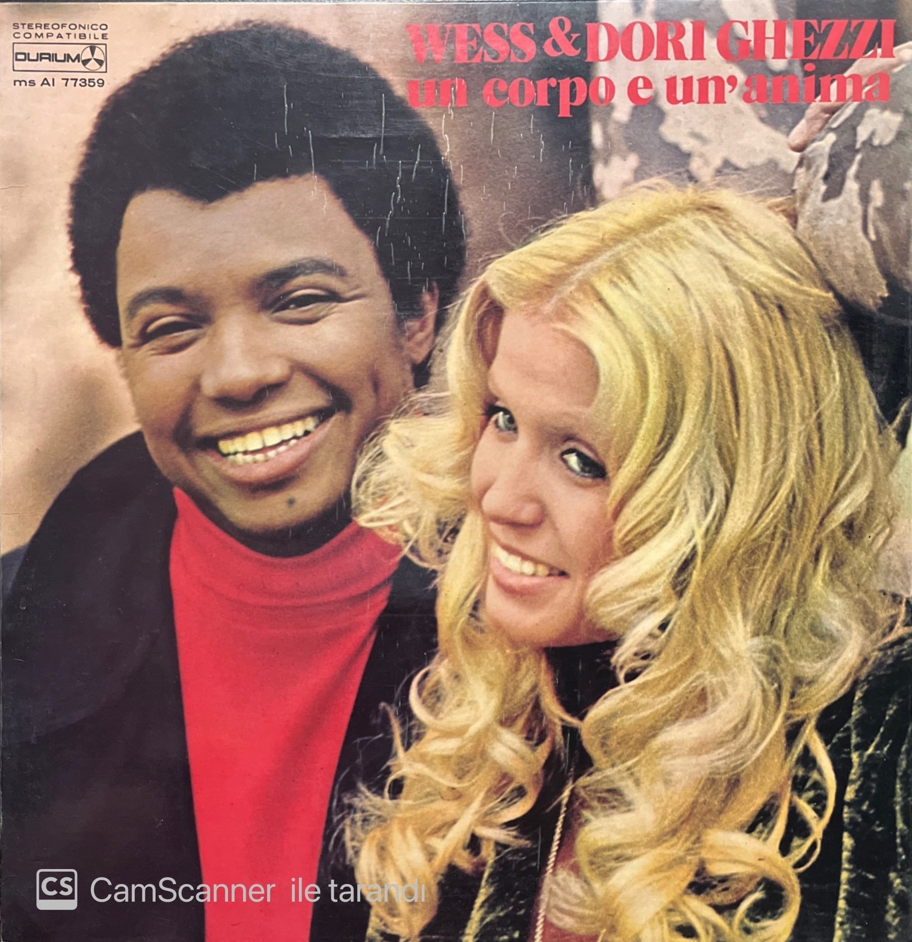 Wess & Dori Ghezza Un Corpo E Un'anima LP Plak