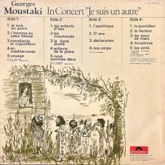 Georges Moustaki In Concert Double LP Plak