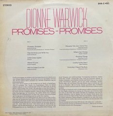Dionne Warwick Promises Promises LP Plak