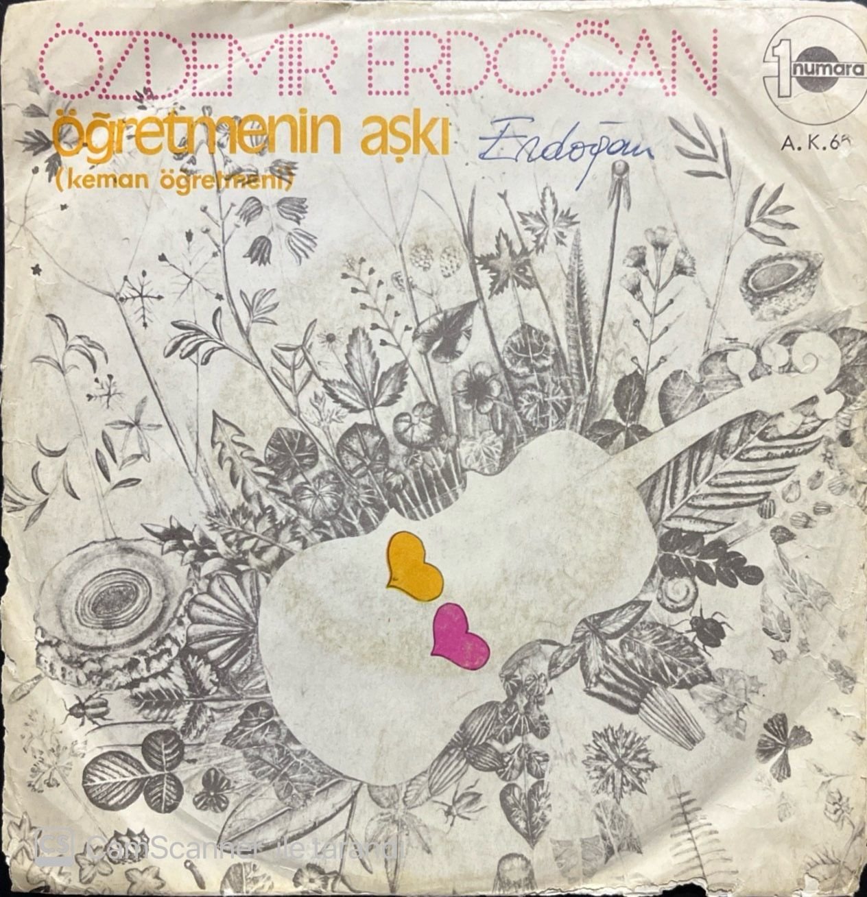Özdemir Erdoğan Öğretmenin Aşkı 45lik plak