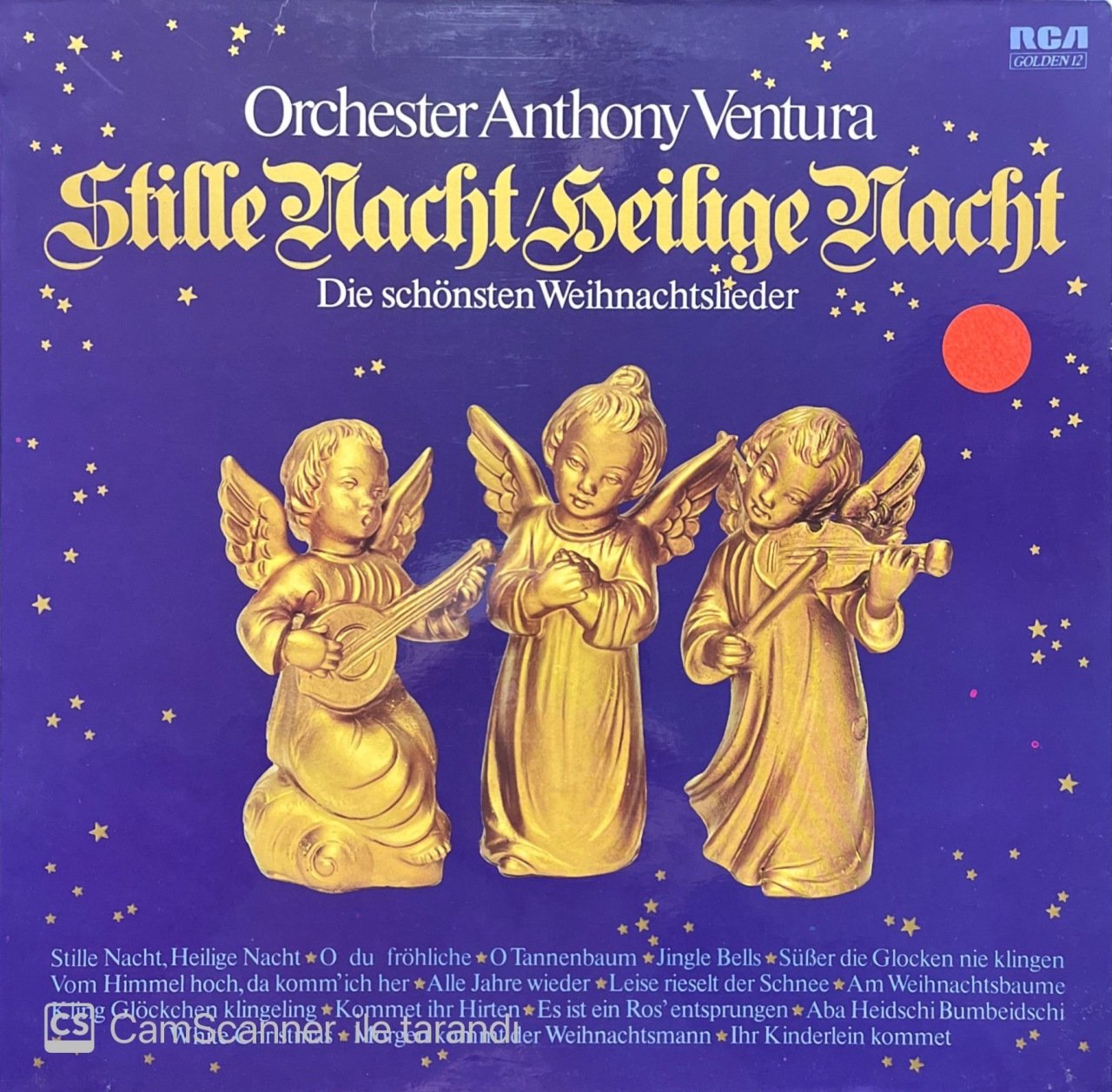 Stille Nacht Heilige Natcht Orchester Anthony Ventura LP Klasik Plak