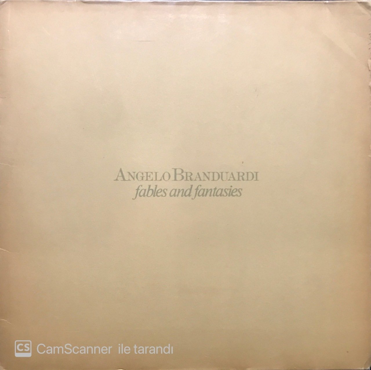 Angelo Branduardi Fables And Fantasies LP Plak