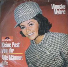 Wencke Myhre Die Sonne Von St.Helena 45lik Plak