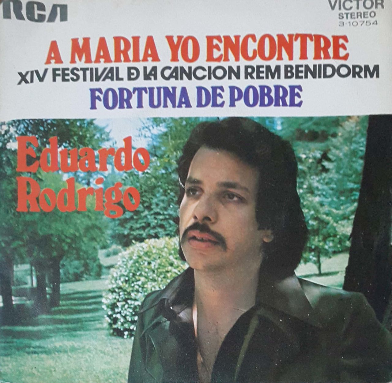 Eduardo Rodrigo A Maria Yo Encontre 45lik Plak