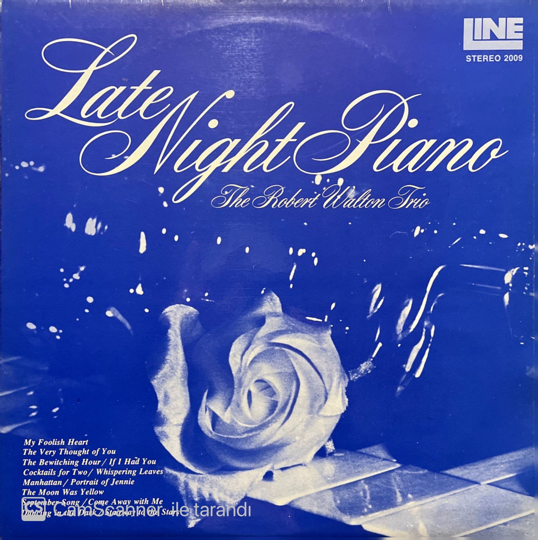 Robert Walton Trio Late Night Piano LP Plak