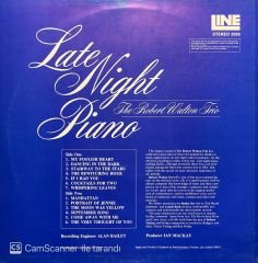Robert Walton Trio Late Night Piano LP Plak