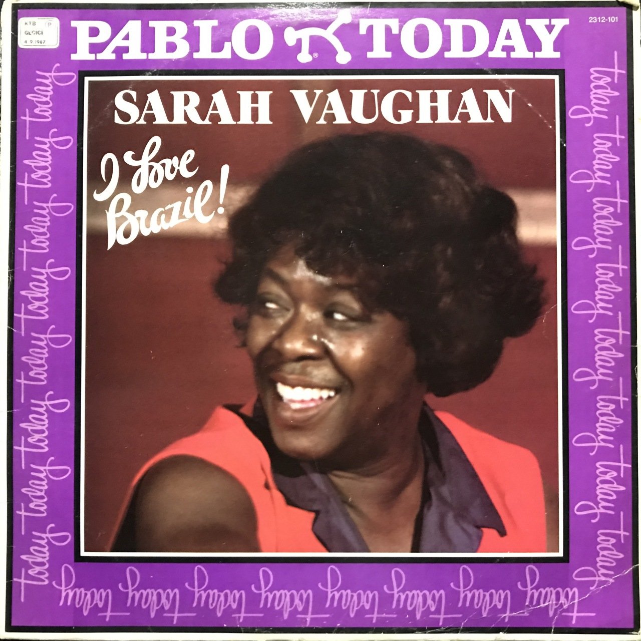 Sarah Vaugan I Love Brazil LP Plak