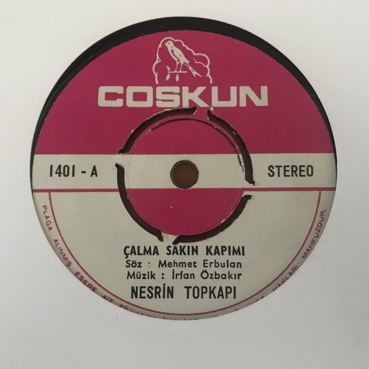 Nesrin Topkapı Çalma Sakın Kapımı 45lik Plak