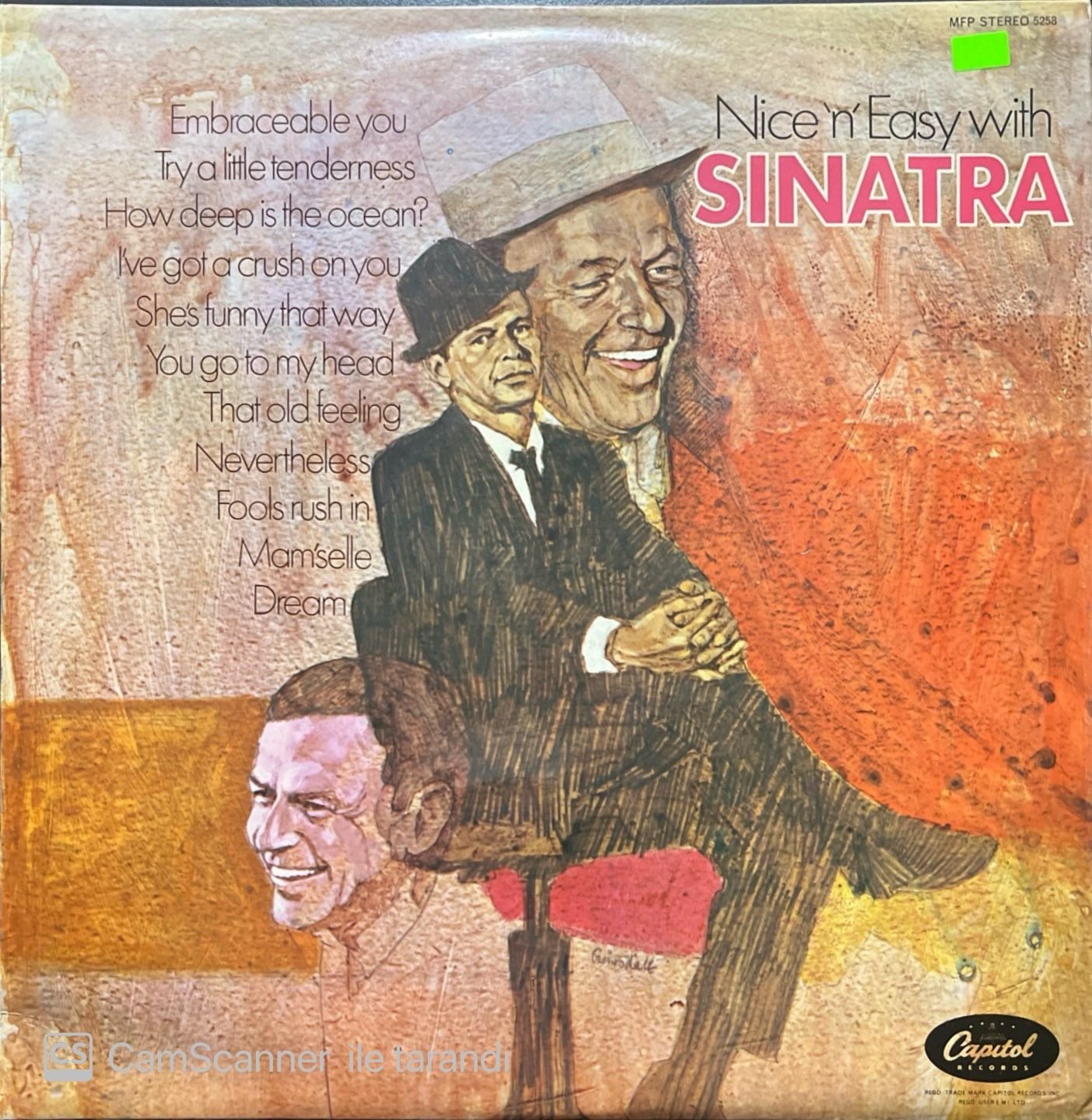 Frank Sinatra Nice 'N' Easy With LP Plak