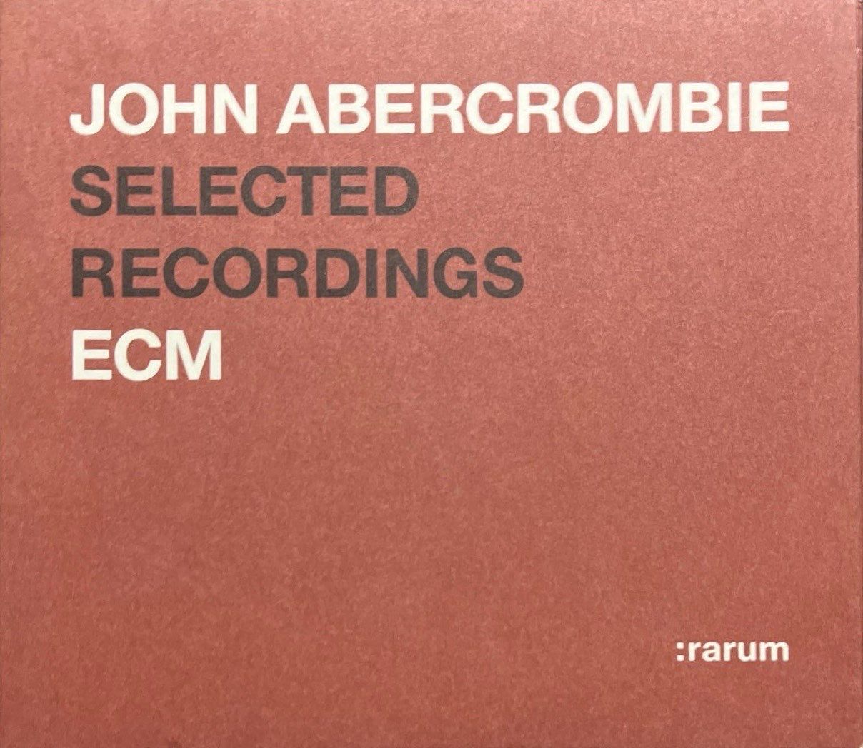 CD John Abercrombie Selected Recordings ECM CD