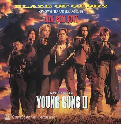 Jon Bon Jovi Blaze Of Glory Young Guns Soundtrack LP Plak