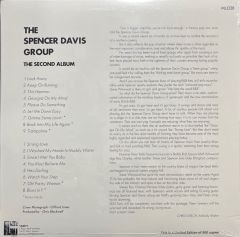The Spencer Davis Group The Second Album Limited Edition Clear Vinyl Edition LP Plak