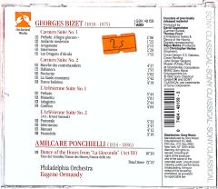 Bizet Carmen Suites L'Arlesienne Suites Poncbielli Dance Of The Hours From La Gioconda CD