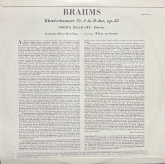 Brahms Klavierkonzert Nr 2 LP Klasik Plak