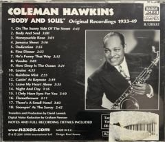 CD Coleman Hawkins Body And Soul 1933-1949 CD