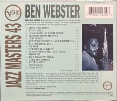 CD Ben Webster Jazz Masters 43 CD