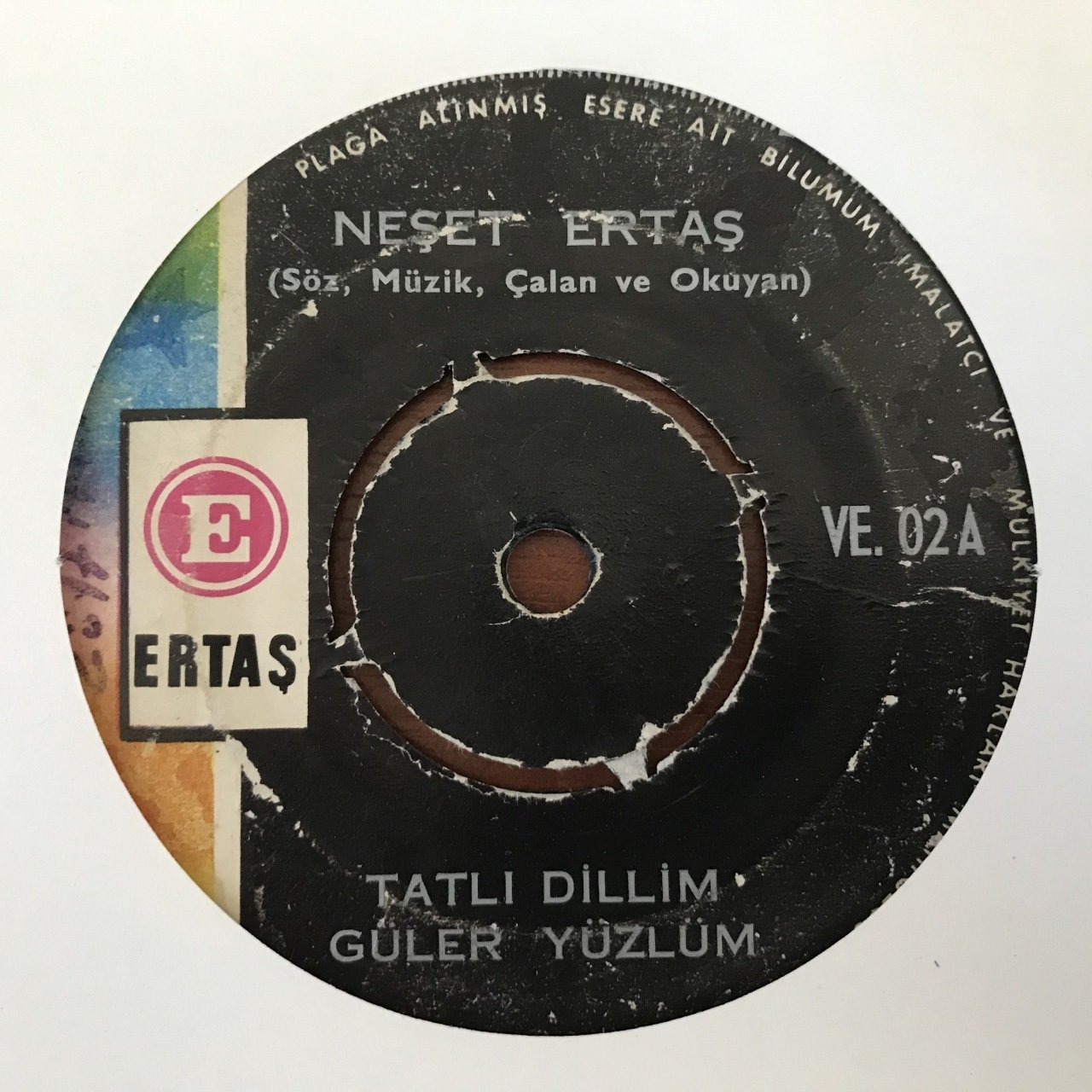 Neşet Ertaş Tatlı Dillim Güler Yüzlüm 45lik Plak