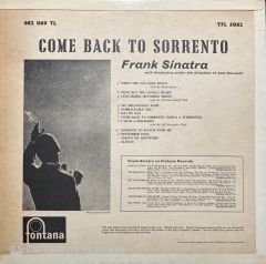 Frank Sinatra Come Back To Sorrento LP Plak