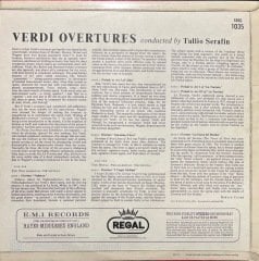 Verdi Overtures Tullio Serafin LP Klasik Plak