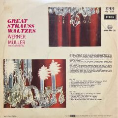Great Strauss Waltzes Werner Müller LP Plak