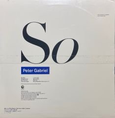 Peter Gabriel So (Açılmamış Ambalajında Dönem Baskı) LP Plak