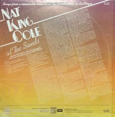 Nat King Cole At The Sands LP Plak