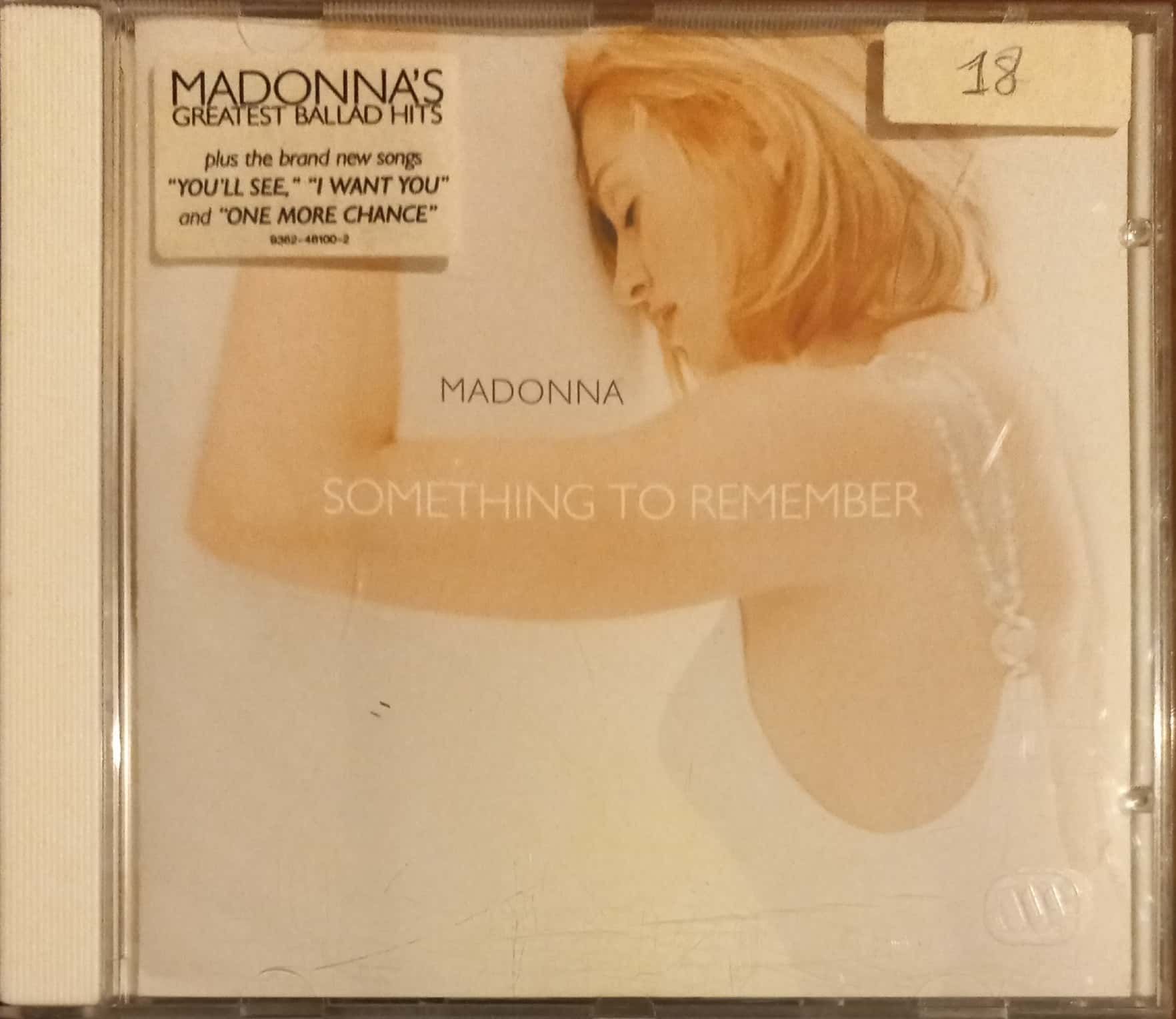 Madonna Something To Remember CD