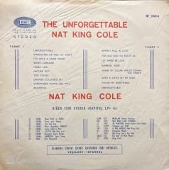 Nat King Cole The Unforgettable LP Plak