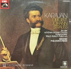 Karajan Dirigiert Johann Strauss LP Klasik Plak