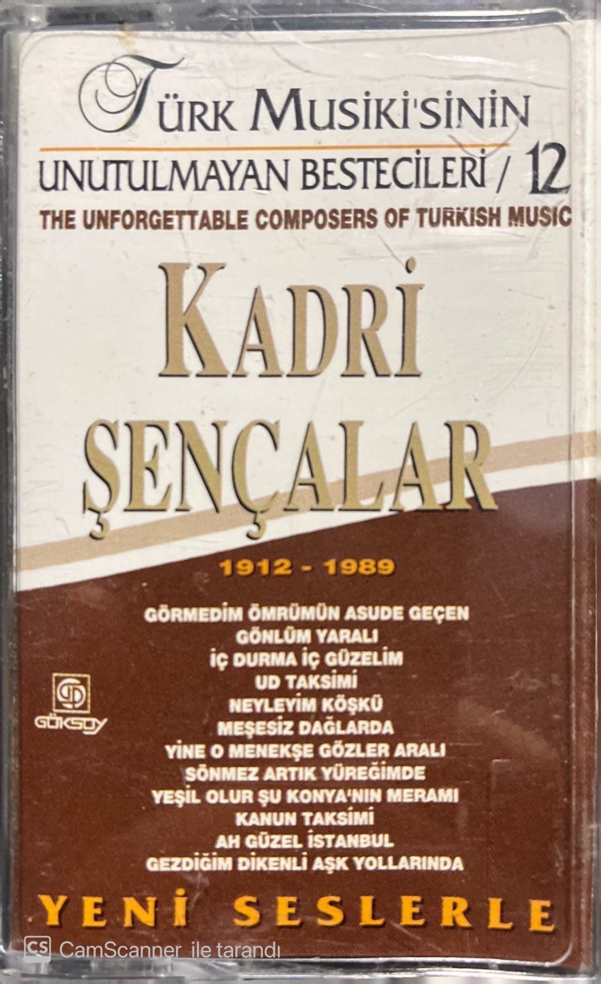 Kadri Şençallar 1912-1989 Açılmamış Jelatininde Kaset