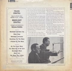 Frank Sinatra Moonlight Sinatra LP Plak