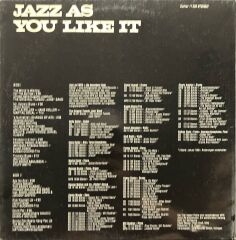 Jazz As You Like It LP Plak